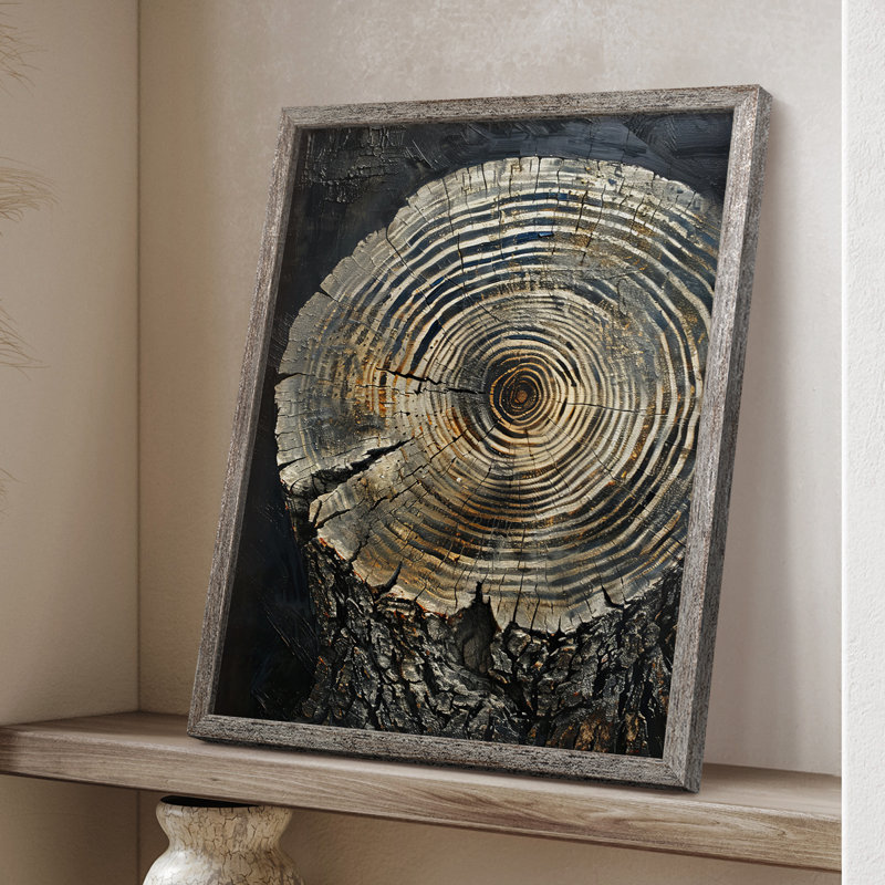 ABSTRACT Series CLXII, reproduction encadrée - bois massif, H 21 po x l 17 po