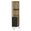 Armoire de bar Audra, six tablettes avec porte