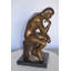 Reproduction de statue en bronze Theriot The Thinker par Rodin - Taille: L 10 po x l 11 po x H 20 po.