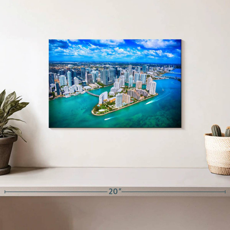 Vue aérienne de Sirci Miami, H 8 po x l 12 po