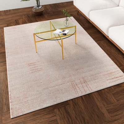Tapis géométrique en polypropylène tissé à la machine Anaka