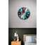 Horloge murale en marbre - Silencieux, verre trempé, motif abstrait-1653417055