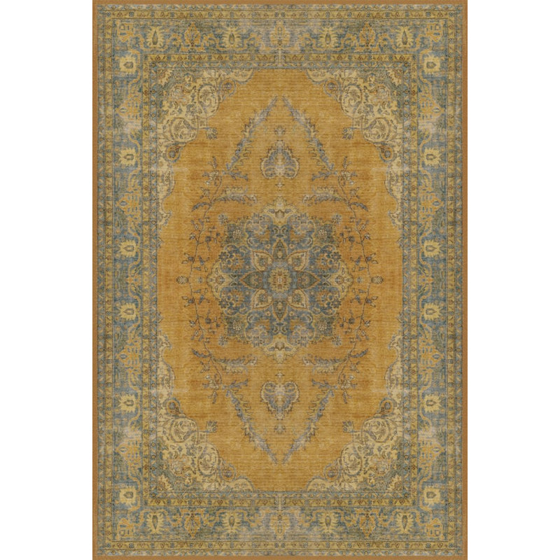Tapis intérieur / extérieur en polypropylène tissé à la machine Roselina, Tapis de couloir 2 pi 8 po x 9 pi 11 po