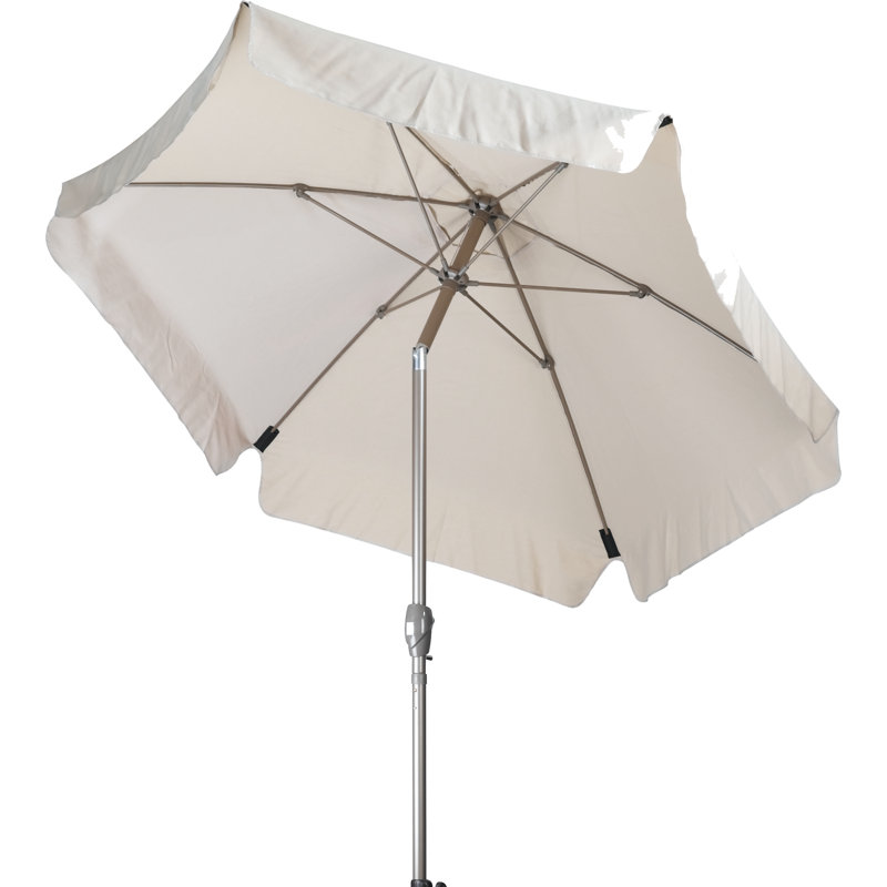Parasol de marché 7 pi 6 po Pizano, Polyester filé beige antique