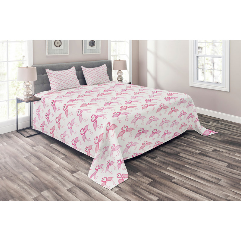 Bunny Polyester Coverlet, King Bedspread + 2 Shams