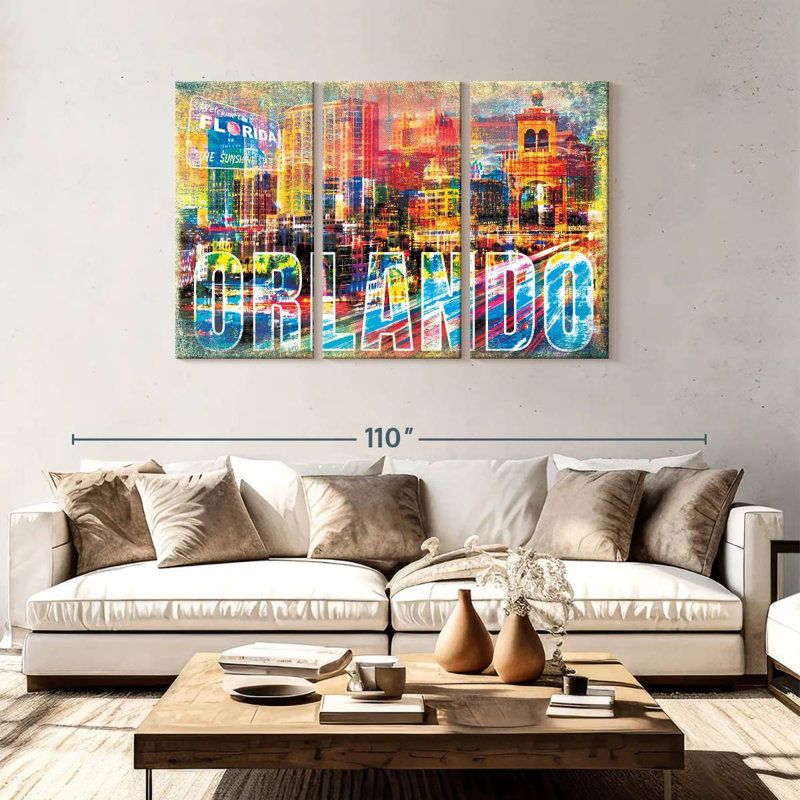 Nicci Orlando, paysage urbain grunge, H 48 po x l 74 po
