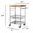 Shepha Kitchen Cart with Solid Wood Top