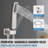 Wall Mounted Shower Head System 12 Inch Stainless Steel Square Rainfull Shower Combo with Valve-91799227