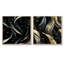 Kibby - Ensemble de 2 collages carrés abstraits-101858130-101858129