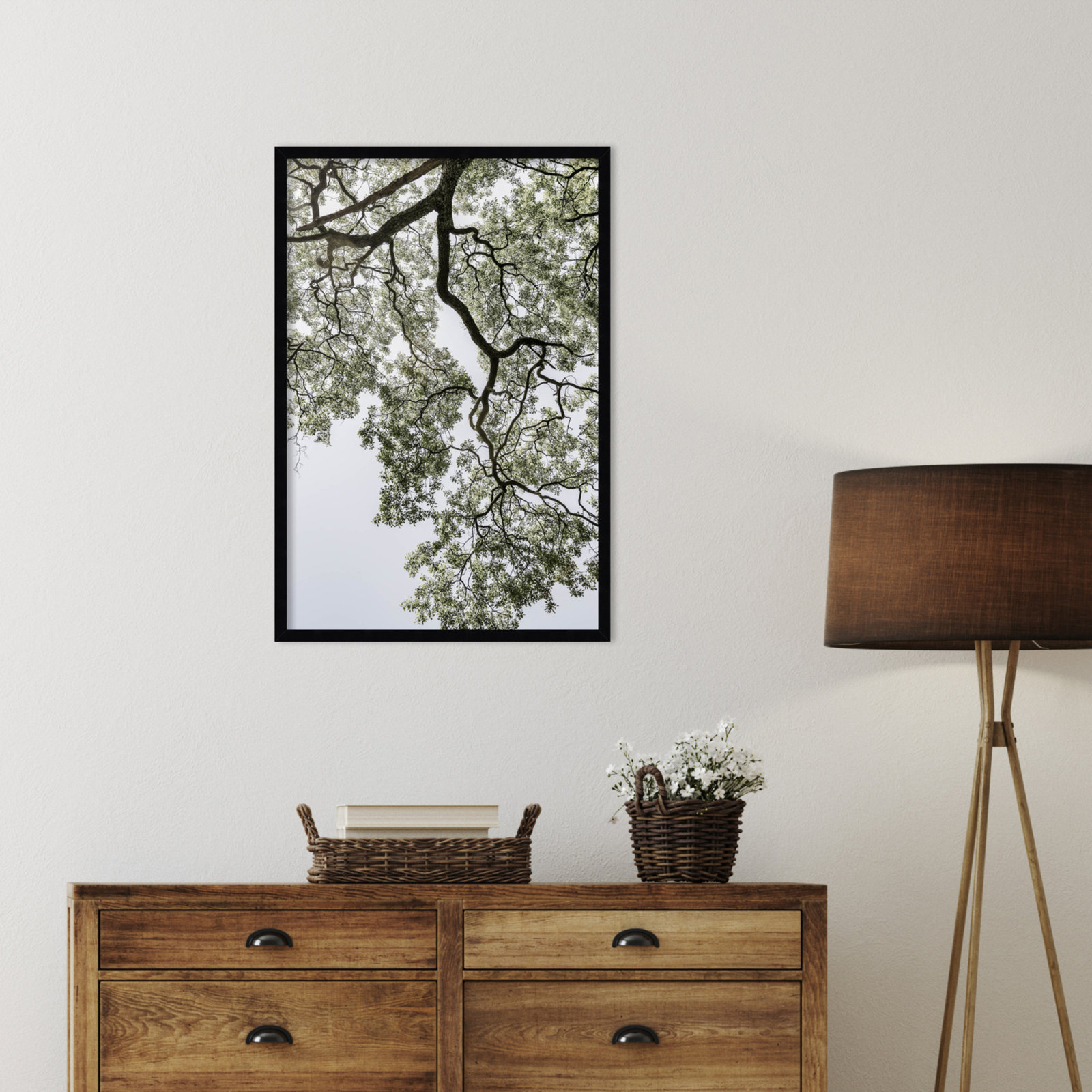 Pleasantville "Coastal Forest" Print, Black, 33" H x 23" W