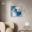 «Whispering Blue I Shadowbox Print», art abstrait bleu par Art Remedy-115127885-115127890
