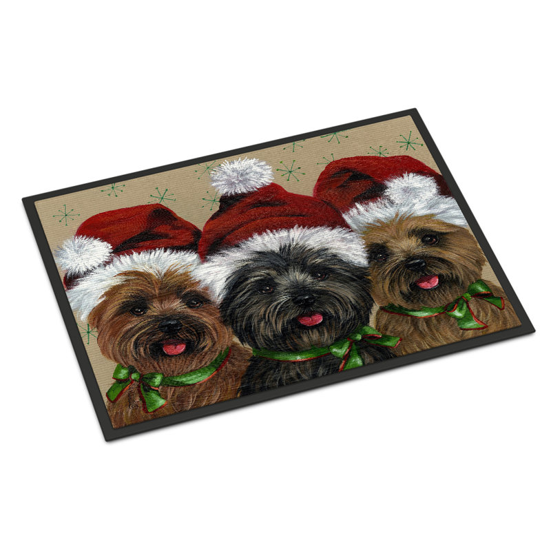 Tapis d'entrée antidérapant Guerriero, Cairn Terrier - Noël Ceaser and Co, L 24 po x L 36 po