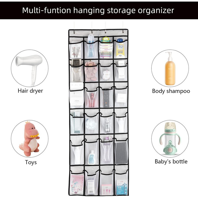 24-pocket Over-the-door Shoe Organizer