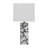 24X12" Alabaster Pieces Table Lamp, White