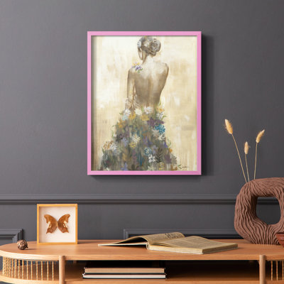 Garden Gown Framed Print - Solid Wood