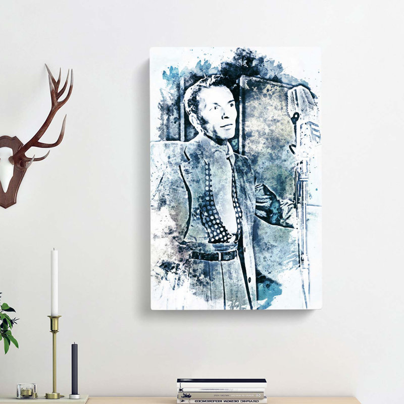 Frank Sinatra in Abstract - Wrapped Canvas, 60cm H x 40cm W x 3cm D