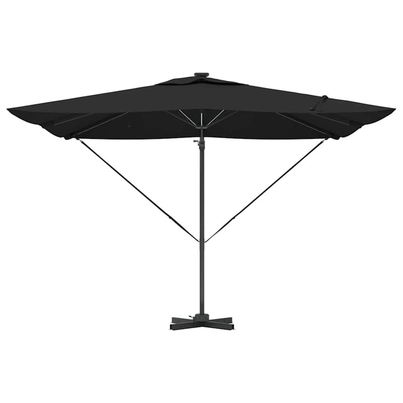 Cantilever Parasol, Black, 270cm H x 285cm W x 285cm D