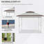 Tente à auvent escamotable de 12 pi x 12 pi avec filet et sac de transport Outsunny-125778545