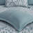 8 Piece Jacquard Comforter Set Aqua/Silver