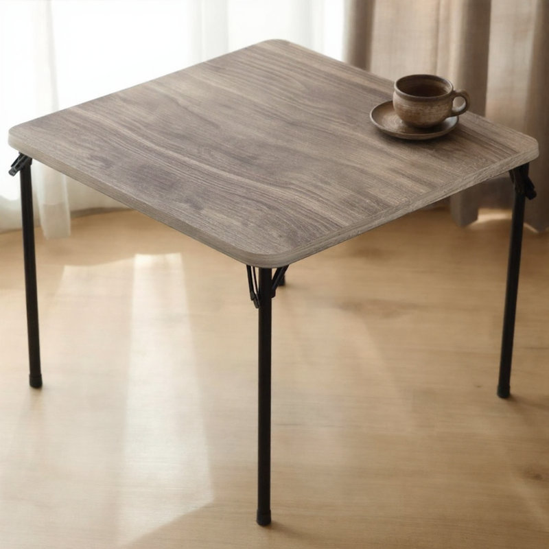 Table pliante multi-usages rustique en chêne rustique noyer, Brown