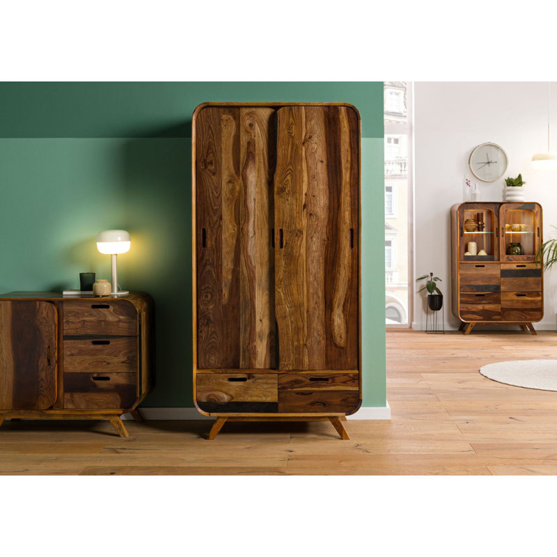 1 Door Wardrobe, Painted Dark Brown