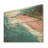 Blue And Pink Beach Aerial View IV - Beach & Ocean On Wood Print-1017046110