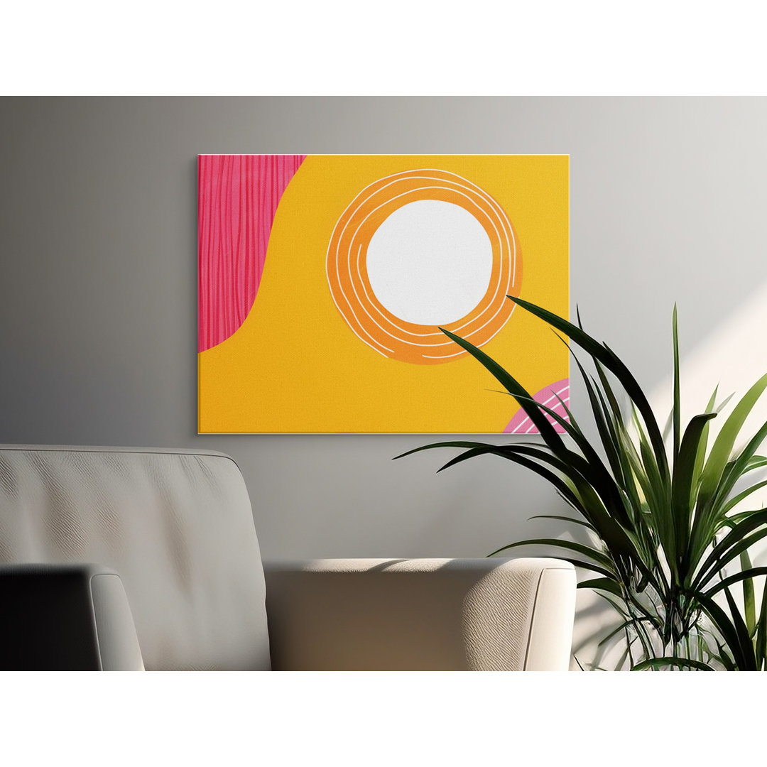 Abstract Canvas Wall Art, Modern Art Print, Colorful Wall Decor, Minimalist Art, Home Decor, Circle Art, Geometric Art, Available in Sizes