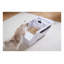 Bac à litière intelligent autonettoyant pour chat avec hotte à large ouverture, litière pour chat contrôlée par une application WiFi, toilette pour chat Smart en ABS blanc crème