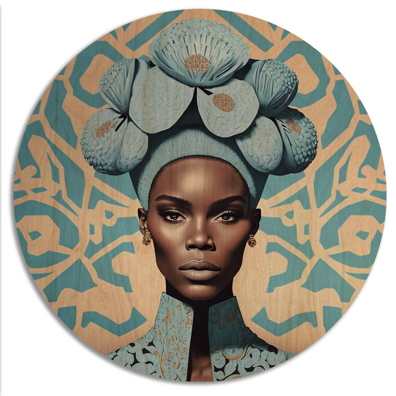 Rétro haute couture femme afro-américaine V - Art mural en bois afro-américain - bois de pin naturel