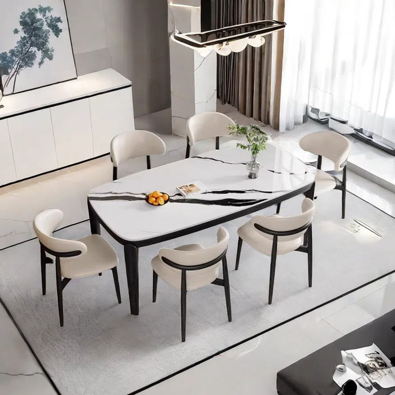Table de salle à manger Woldham, H 29,52 po x L 62,99 po x l 31,49 po