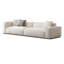 Canapé modulaire en velours blanc-137004222