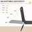 Folding Sun Chairs For Beach Use, 5-Level Reclining Back, Steel Frame Chaise Lounge Yard, Patio, Black 2 Piece Patio Sunbathing, With Reclining, Beach,