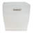 iDesign Mono Spa Rectangular Trash Can, Waste Basket, 2.5 Gallon, Frost