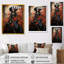 "Femme victorienne rouge et noire avec parasol II"-787097059-787097058