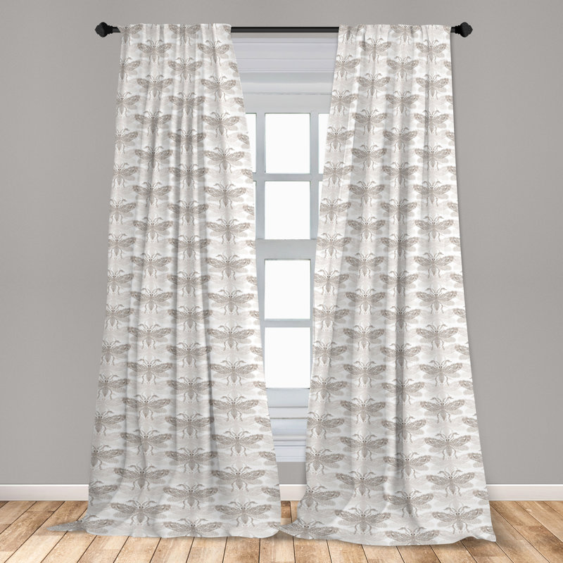 Semi Sheer Curtain Pair, 28" W x 84" L