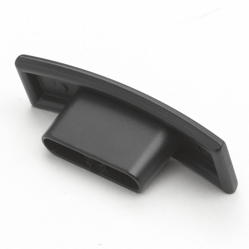 Oversized 2 1/2" Length Rectangle Knob, Matte Black