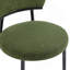 Ensemble de 2 chaises de salle à manger rembourrées - vert