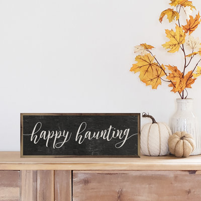 «Happy Haunting» sur bois