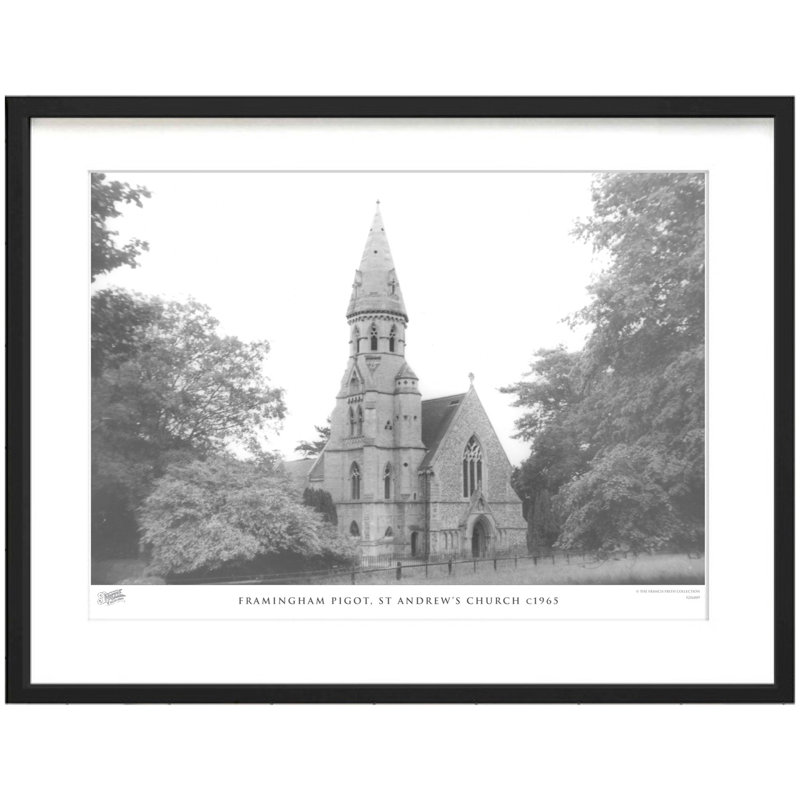 Framingham Pigot, St Andrew's Church C1965 by Francis Frith - Single Picture Frame Print, 45cm H x 60cm W x 2.3cm D