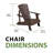 Adirondack Outdoor Adirondack Chair With Table