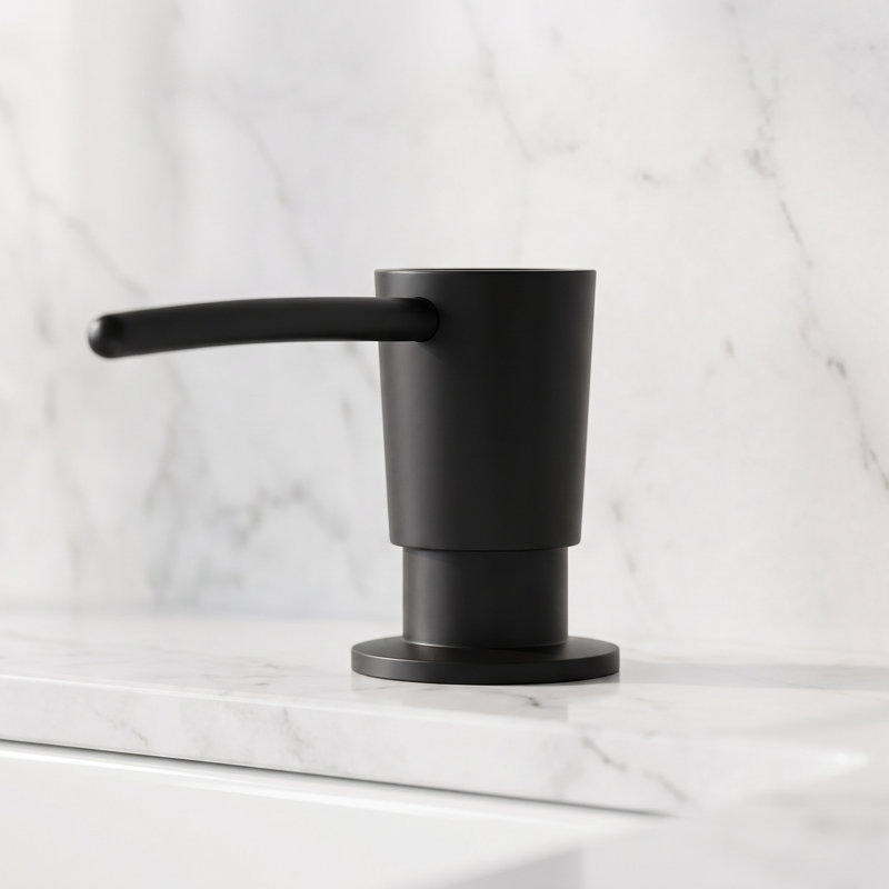 Kitchen Soap Dispenser, Matte Black