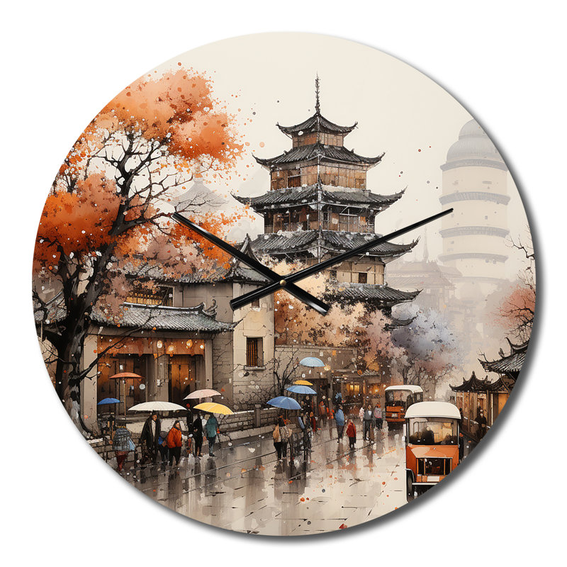 Veropeso - Horloge murale paysages urbains, Petit