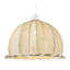 Linen Fabric Covered Ruffled Dome Shaped Ceiling Pendant Light Shade By 