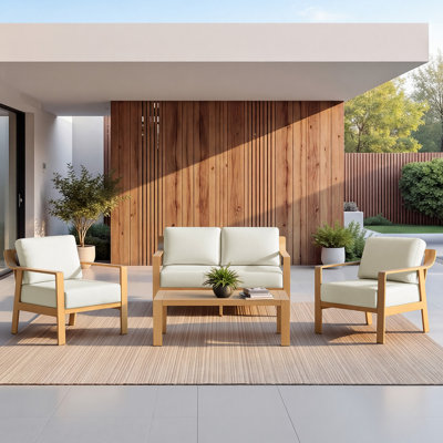 4 - Person Patio Conversation Set With Cushions