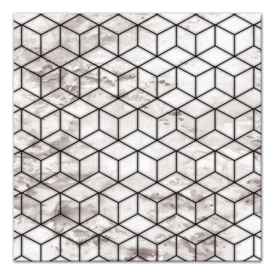 " Marble Geometric Cube "