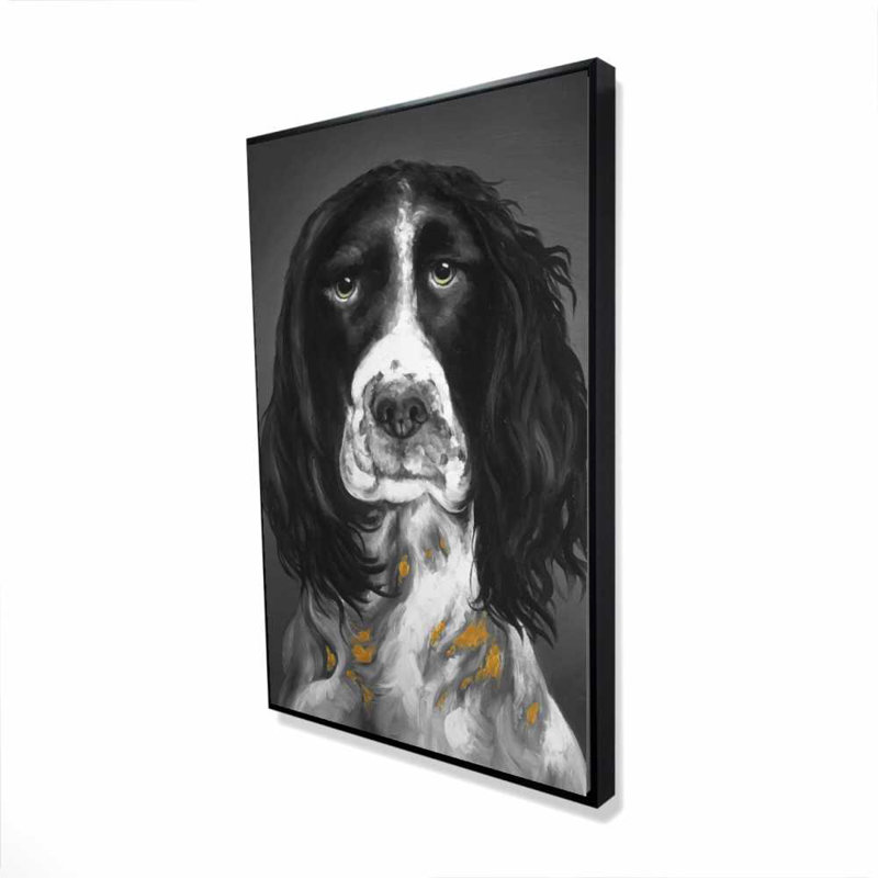Beautiful English Springer Spaniel - Hyperrealist Canvas Art