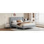Grand lit plateforme tapissier Daventry-568448513