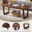  Table basse l 52 po avec rangement, centre de table Mid-Century moderne pour le salon-1147807192