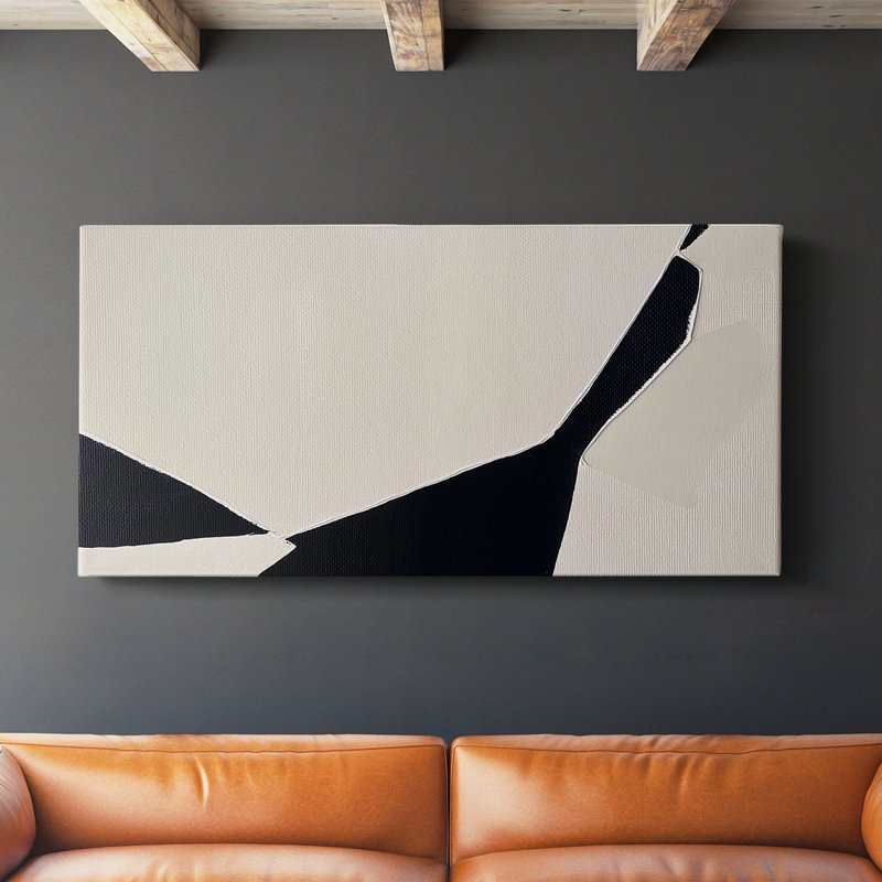 Série abstraite 7 # LI-Gallery, toile tendue, H 16 po x l 32 po