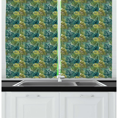 Green Kitchen Curtain